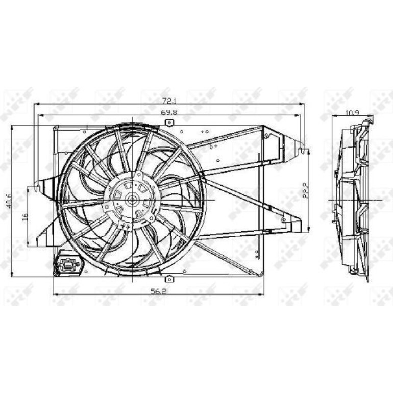 Lüfter Motorkühlung 47005 Lüfter Motorkühlung 47005
