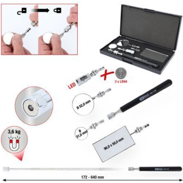 KS TOOLS Werkstattspiegelsatz 550.1145 KS TOOLS Werkstattspiegelsatz 550.1145