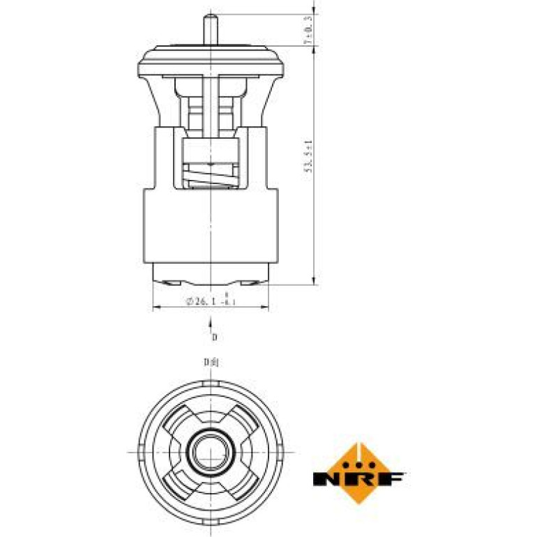 Thermostat, Kühlmittel 725133 Thermostat, Kühlmittel 725133