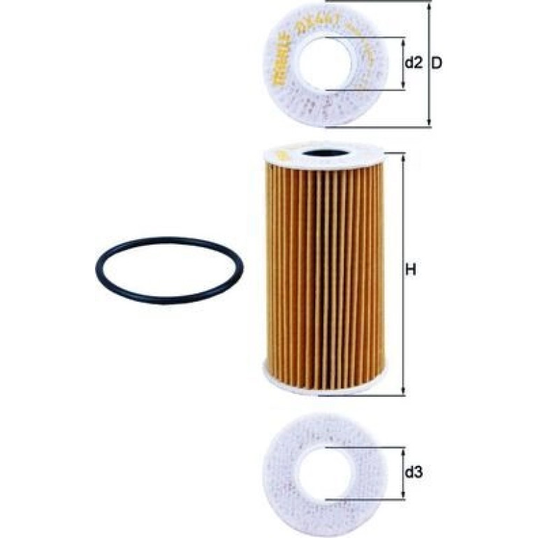 MAHLE Ölfilter OX 441D MAHLE Ölfilter OX 441D