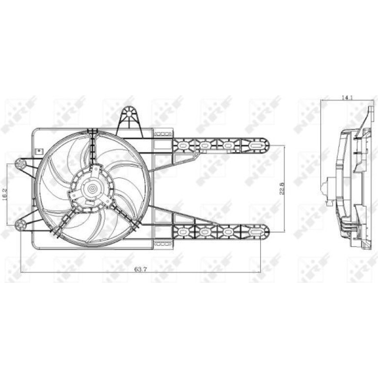 Lüfter Motorkühlung 47247