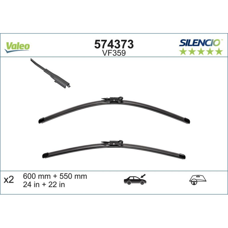 VM359 VALEO Silencio X.TRM Wischer 574373 VM359 VALEO Silencio X.TRM Wischer 574373