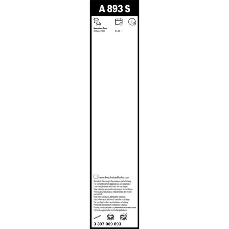 Bosch Scheibenwischer Aerotwin A893S 3397009893 Bosch Scheibenwischer Aerotwin A893S 3397009893
