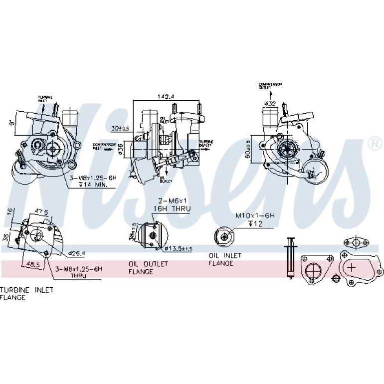 NISSENS Turbolader 93134 NISSENS Turbolader 93134