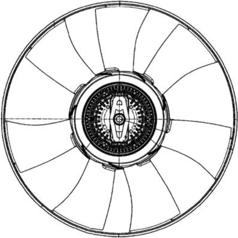 Lüfter Motorkühlung CFF 500 000P Lüfter Motorkühlung CFF 500 000P