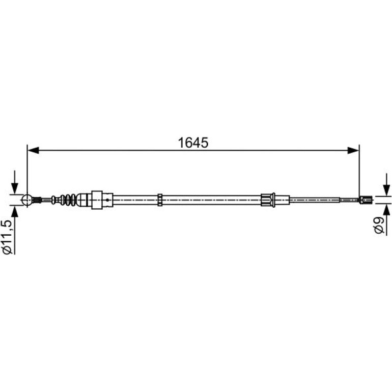 Handbremsseil 1987482451 Handbremsseil 1987482451