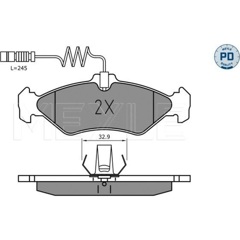 Bremsbelagsatz Db T. Sprinter 208-312 95- .2.8T 025 216 2117/PD Bremsbelagsatz Db T. Sprinter 208-312 95- .2.8T 025 216 2117/PD