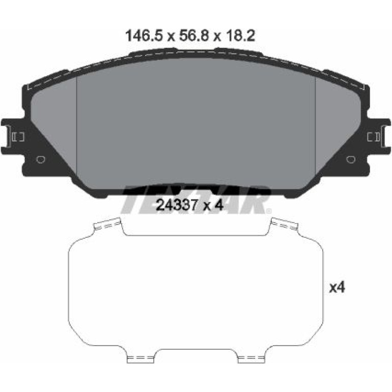 Bremsbelagsatz Toyota P. Rav4 Iii 06 2433701 Bremsbelagsatz Toyota P. Rav4 Iii 06 2433701