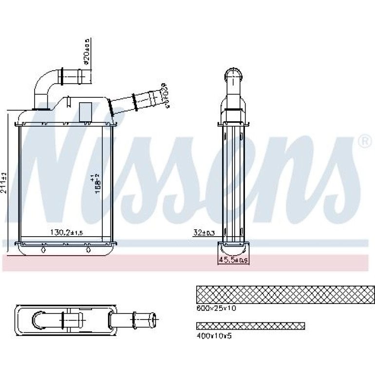 Heizkühler PKW 707279