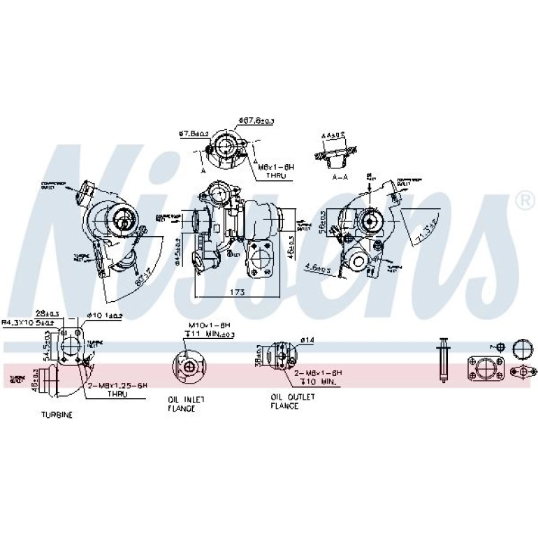 NISSENS Turbolader 93061 NISSENS Turbolader 93061