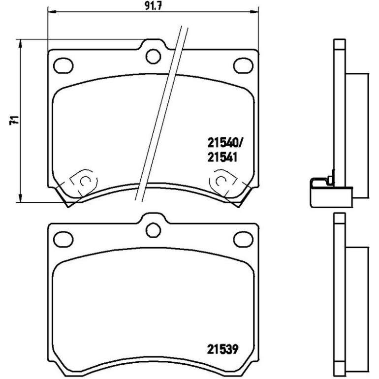 BREMBO Bremsklötze VA P 49 011