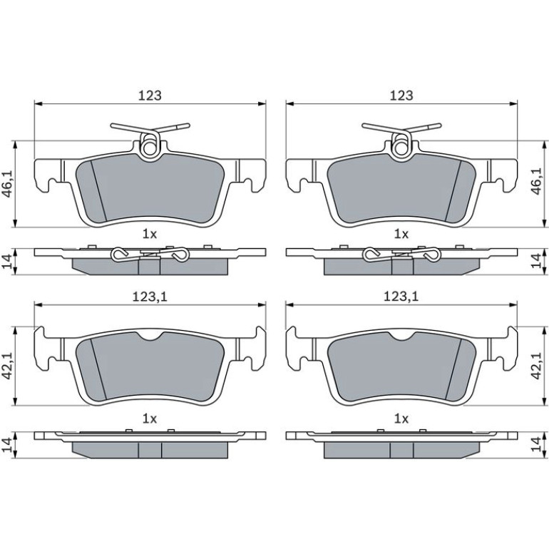 Bremsbelag 0 986 424 866 Bremsbelag 0 986 424 866