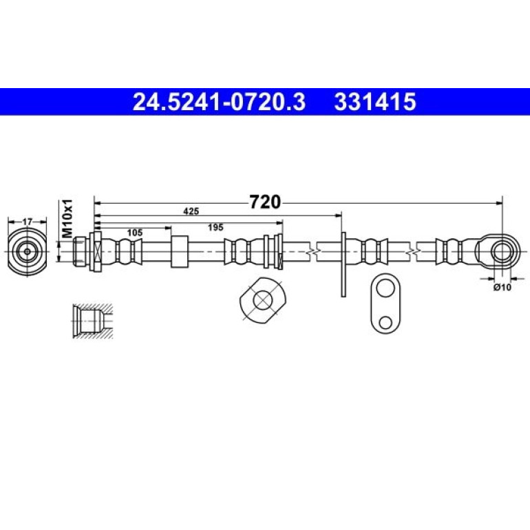 Bremsschlauch 24.5241-0720.3 Bremsschlauch 24.5241-0720.3