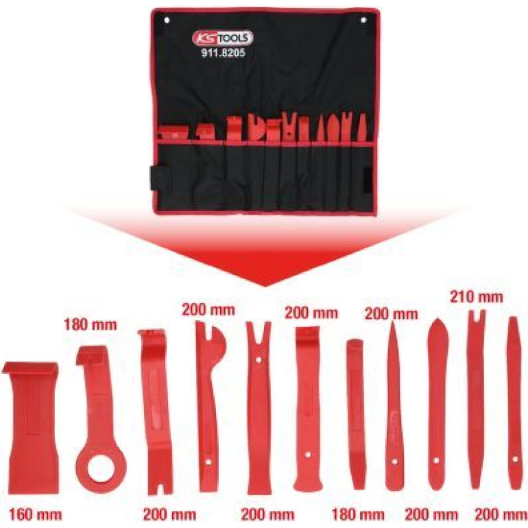 KS TOOLS Satz MASTER-Kunststoffkeile, 11-teilig 911.8205 KS TOOLS Satz MASTER-Kunststoffkeile, 11-teilig 911.8205