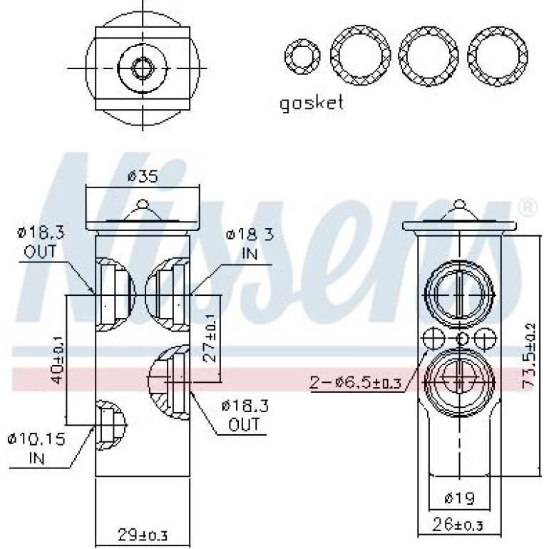 NISSENS Ventil 999353 NISSENS Ventil 999353