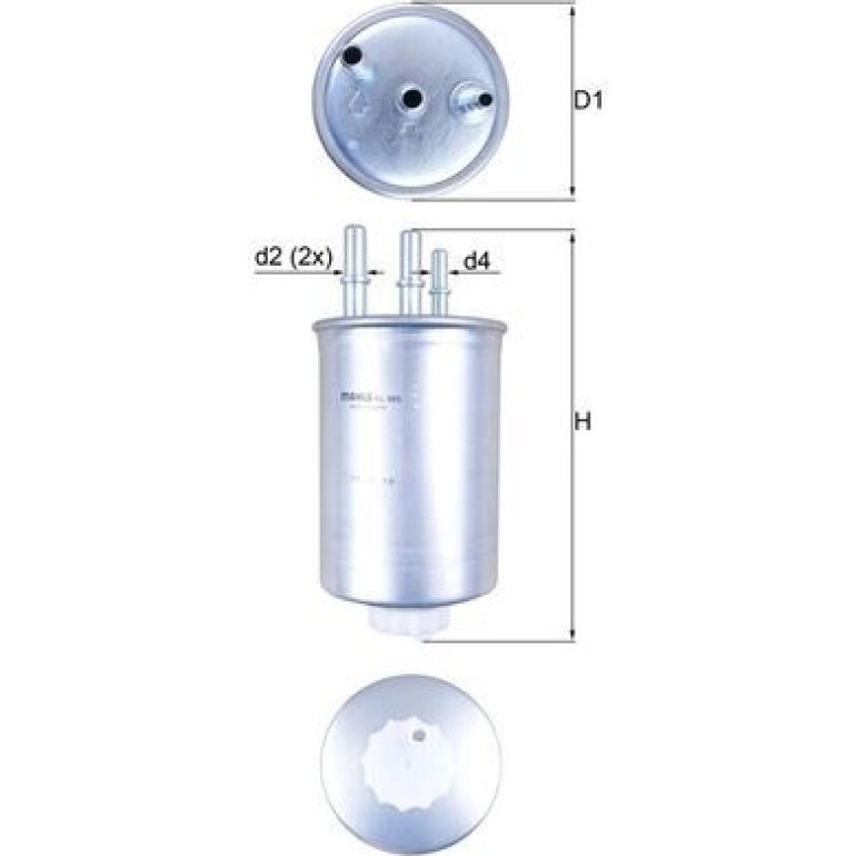MAHLE Kraftstofffilter KL 505 MAHLE Kraftstofffilter KL 505