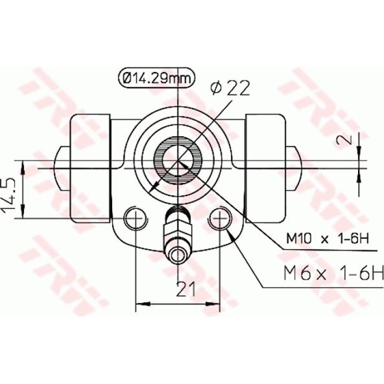 TRW Bremsrolle BWA108 TRW Bremsrolle BWA108