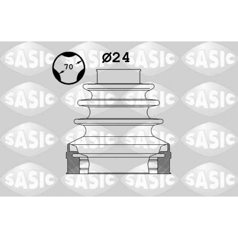 SASIC Faltenbalgsatz, Antriebswelle 1906025 SASIC Faltenbalgsatz, Antriebswelle 1906025