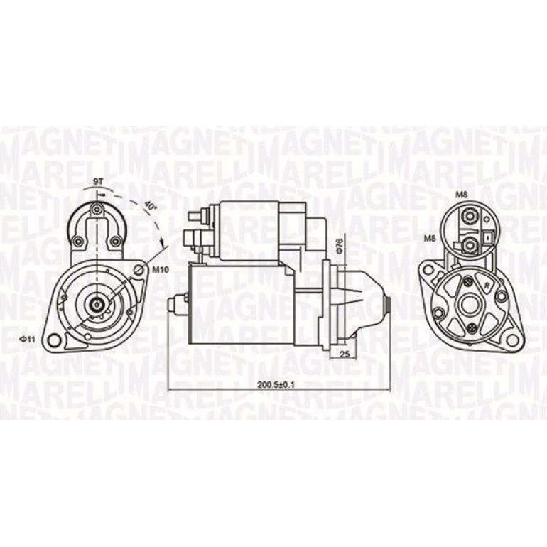 MAGNETI MARELLI Anlasser 063721412010 MAGNETI MARELLI Anlasser 063721412010