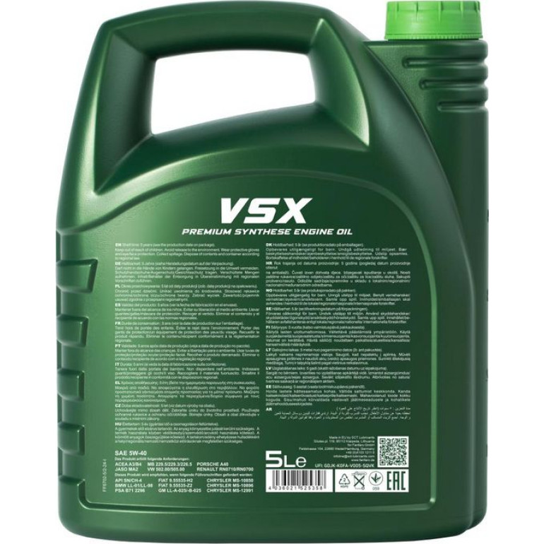 Fanfaro Expert VSX 5W-40 5L FF6702-5