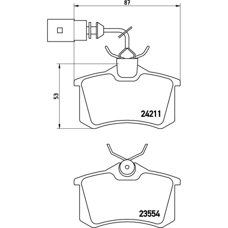 BREMBO Bremsklötze HA P 85 101 BREMBO Bremsklötze HA P 85 101