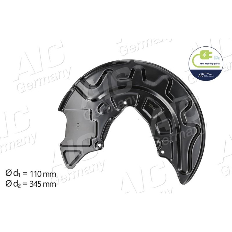 BREMSANKERBLECH V L ALU LACKIERT D:340MM 56143 BREMSANKERBLECH V L ALU LACKIERT D:340MM 56143