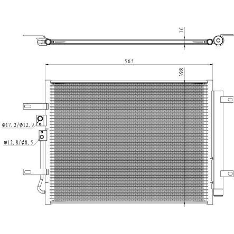 NRF Kondensator, Klimaanlage 350471