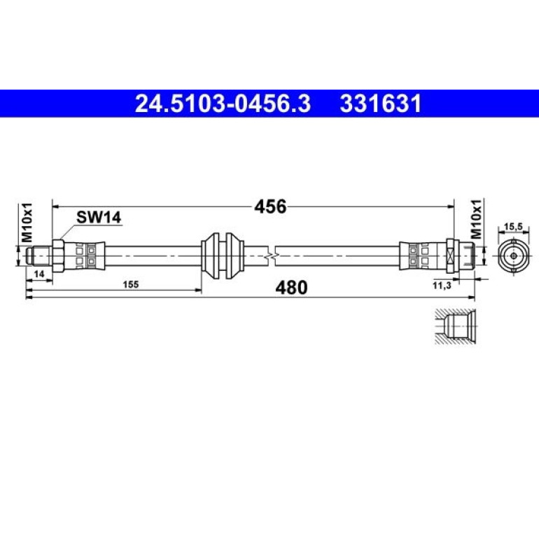 Bremsschlauch 24.5103-0456.3 Bremsschlauch 24.5103-0456.3