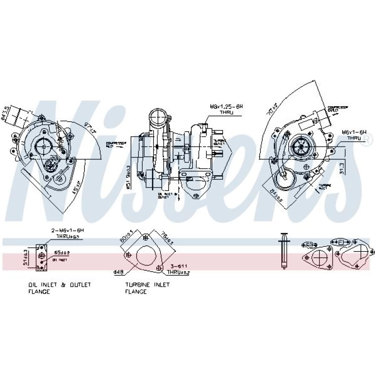 NISSENS Turbolader 93067 NISSENS Turbolader 93067
