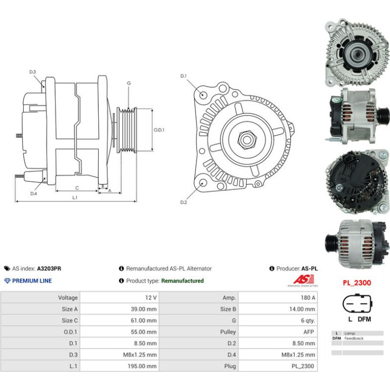 AS-PL Generator A3203PR AS-PL Generator A3203PR