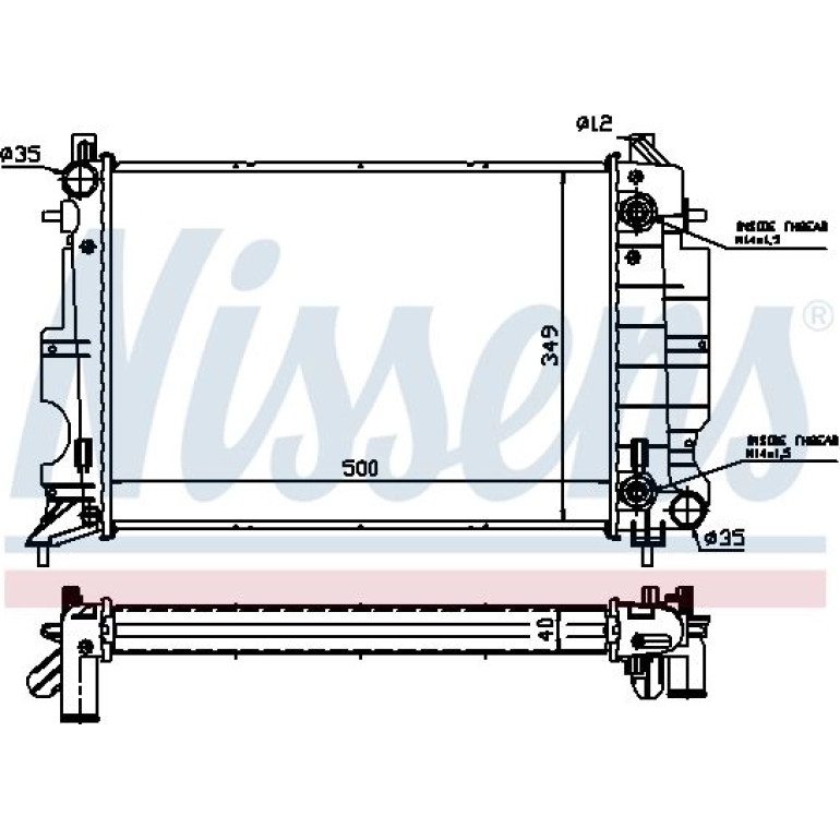 Wasserkühler PKW 64034A Wasserkühler PKW 64034A
