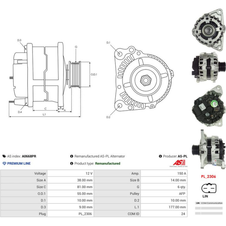 Generator A0668PR Generator A0668PR