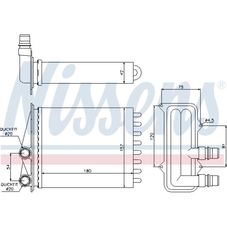 Heizkühler PKW 73468 Heizkühler PKW 73468