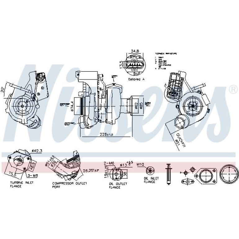 NISSENS Turbolader 93564