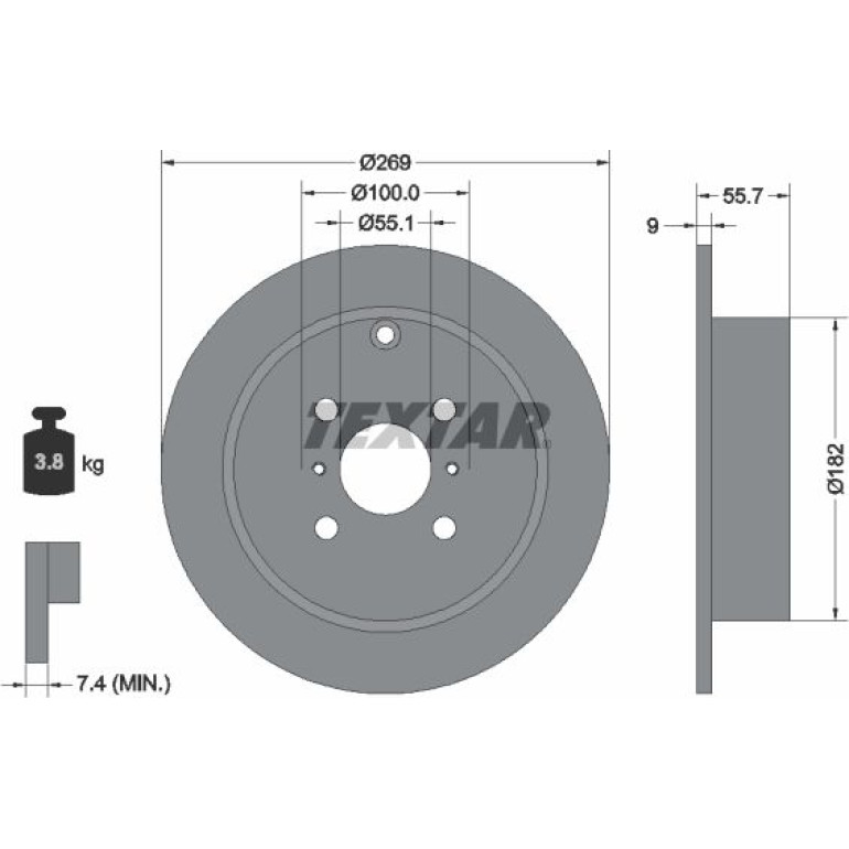 Bremsscheibe Toyota T. Corolla 02- Japan 92126203 Bremsscheibe Toyota T. Corolla 02- Japan 92126203