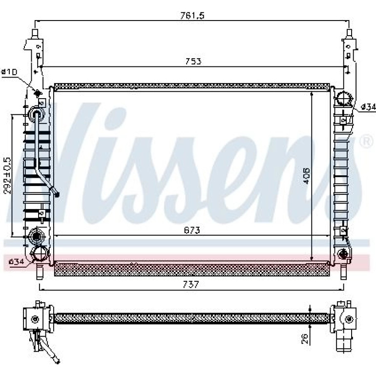 Wasserkühler PKW 63119 Wasserkühler PKW 63119