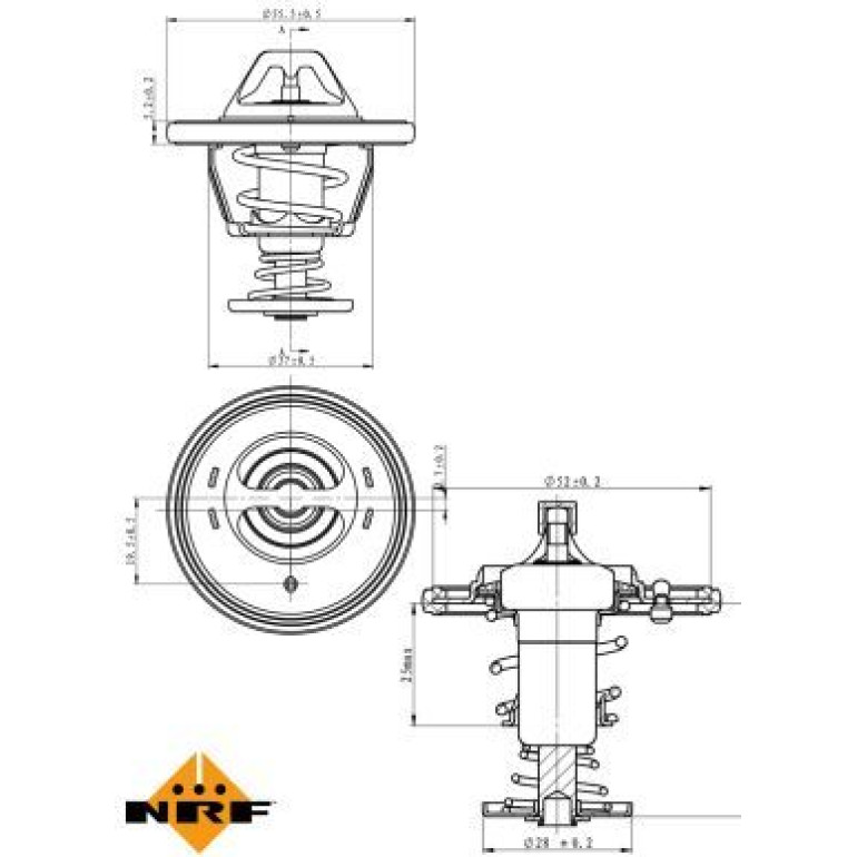 Thermostat, Kühlmittel 725118 Thermostat, Kühlmittel 725118