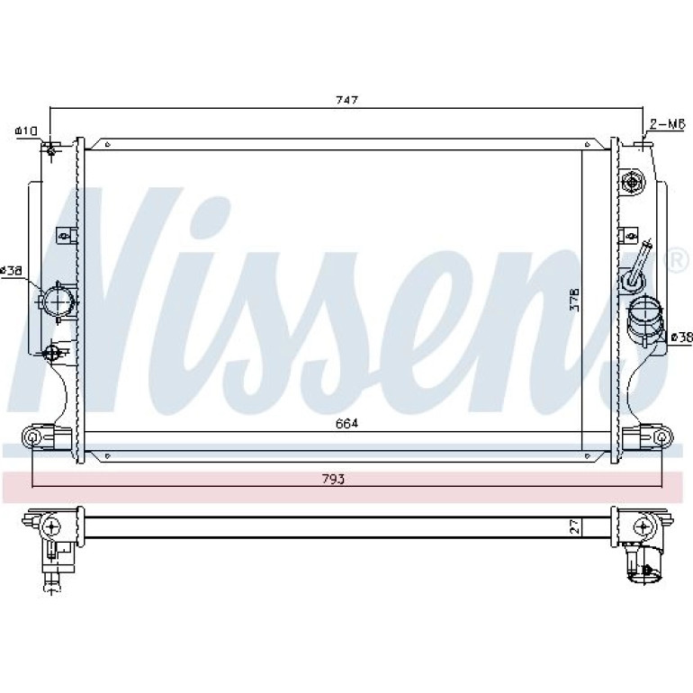 Wasserkühler PKW 646875 Wasserkühler PKW 646875