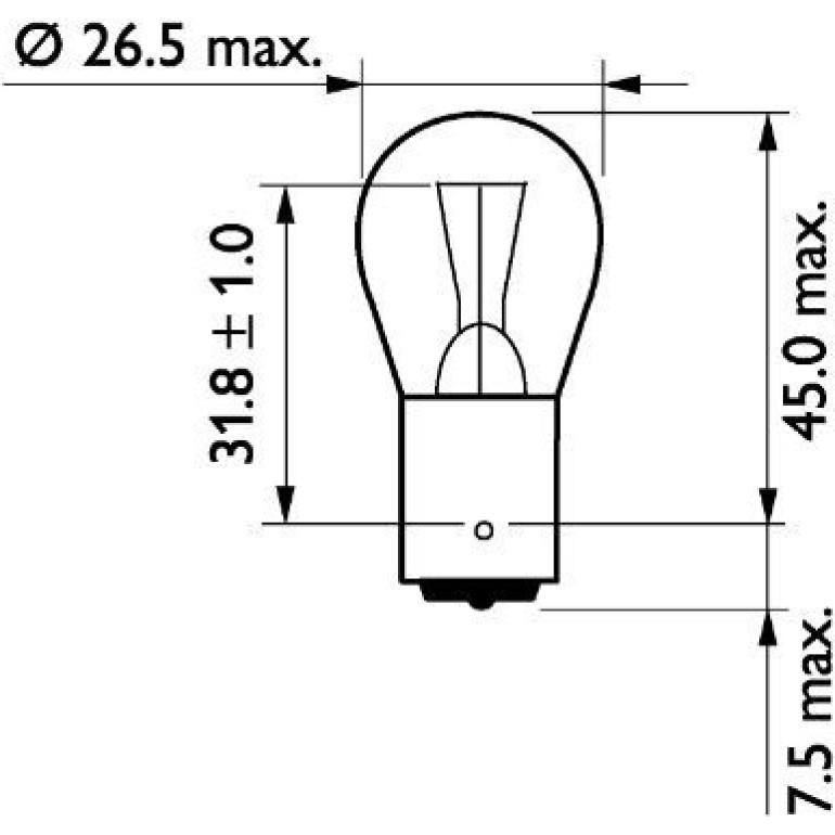 Glühlampe P21W 24V/21W Ba15S Masterlife (Verstärkt) 13498MLCP Glühlampe P21W 24V/21W Ba15S Masterlife (Verstärkt) 13498MLCP