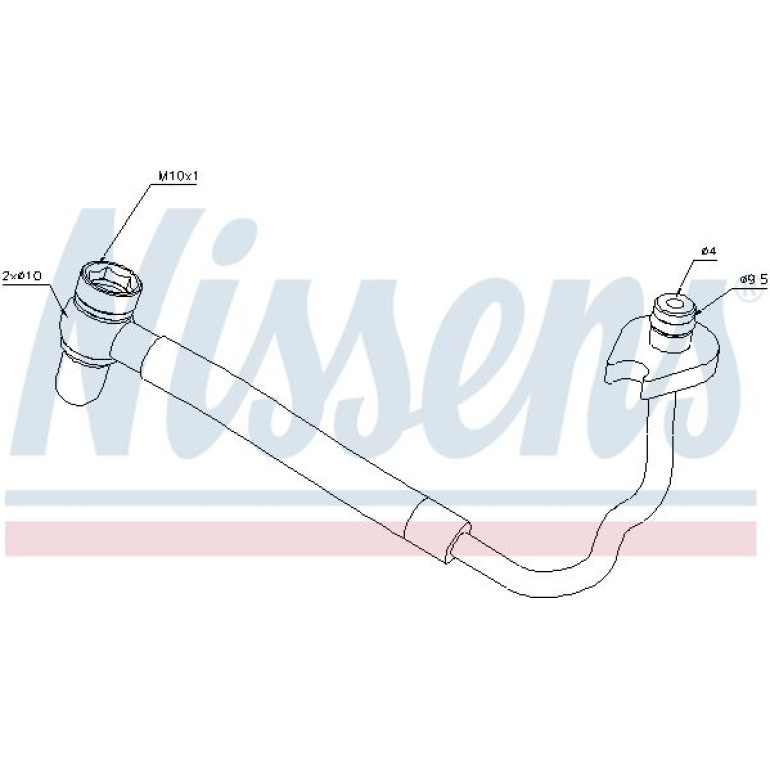 NISSENS Ölleitung, Lader 935231 NISSENS Ölleitung, Lader 935231