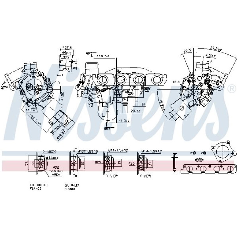 NISSENS Turbolader 93193 NISSENS Turbolader 93193