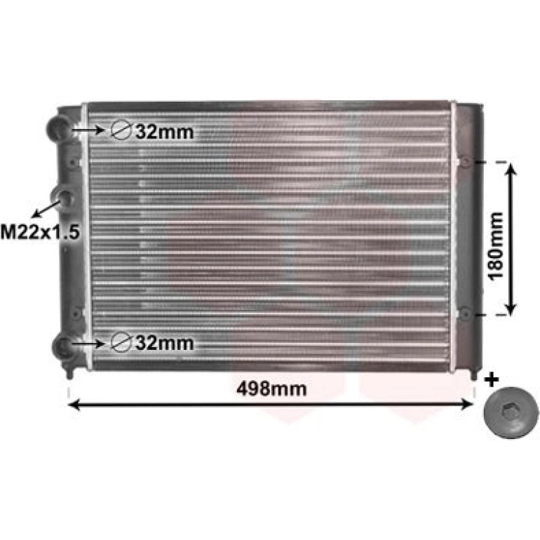 VAN WEZEL Kühler, Motorkühlung 58002028 VAN WEZEL Kühler, Motorkühlung 58002028
