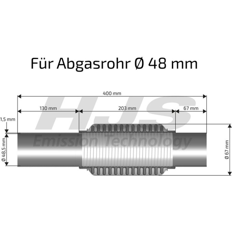 Flexrohr, Abgasanlage 83 00 8541