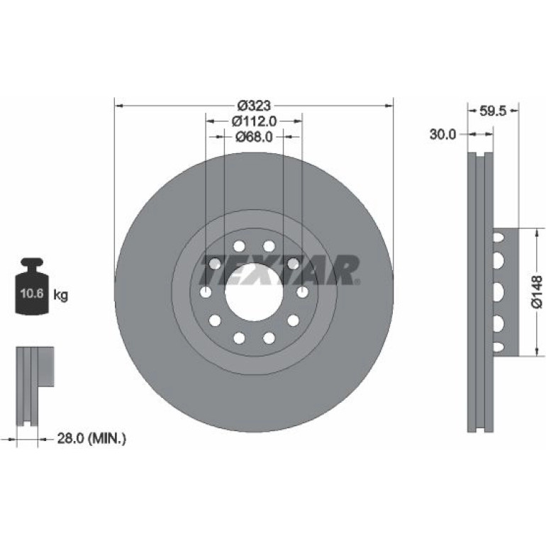 Bremsscheibe Audi P. A6/A8 2.5-6.0 Quattro 95-10 323Mm Siehe Katalog 92098305 Bremsscheibe Audi P. A6/A8 2.5-6.0 Quattro 95-10 323Mm Siehe Katalog 92098305
