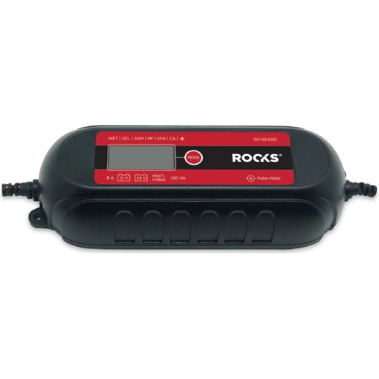 elektr.s, Intelligentes Ladegerät Smart 12 / 24V - 8 A - 230 Ah, Lcd, Multikabel OK-03.0021 elektr.s, Intelligentes Ladegerät Smart 12 / 24V - 8 A - 230 Ah, Lcd, Multikabel OK-03.0021