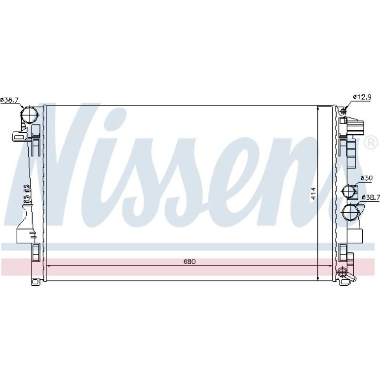 Wasserkühler PKW 62572 Wasserkühler PKW 62572