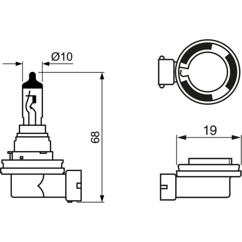 H16 12V 19W PURE LIGHT 1987302089 H16 12V 19W PURE LIGHT 1987302089