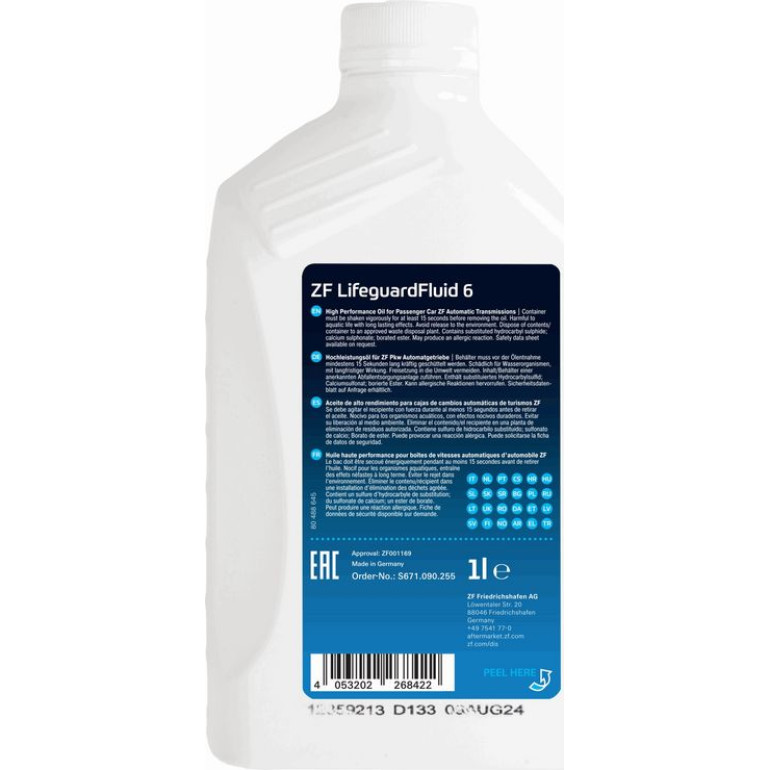 ZF Lifeguard Fluid 6 , 1 Liter S671.090.255