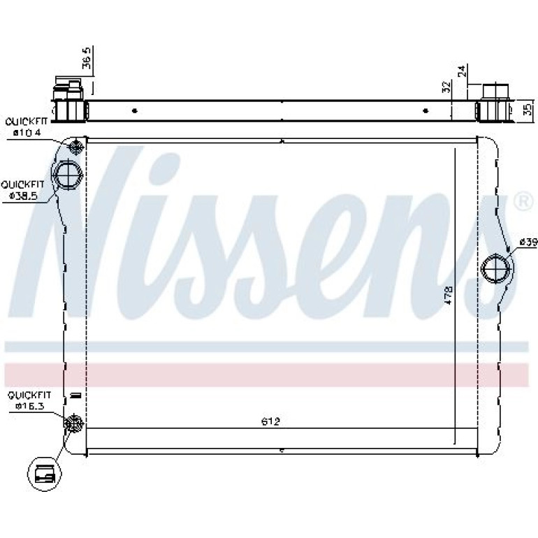 Wasserkühler PKW 60776 Wasserkühler PKW 60776