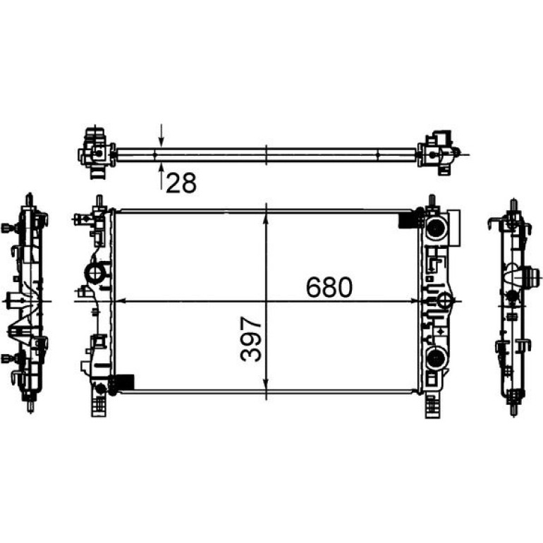 Kühler, Motorkühlung CR 1011 000S Kühler, Motorkühlung CR 1011 000S